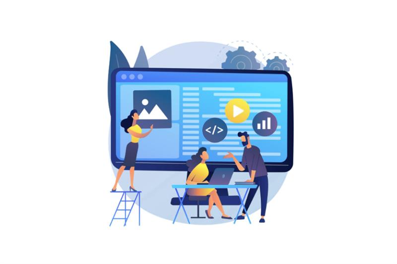 Startup team planning an MVP roadmap with product development dashboard and milestone strategy.