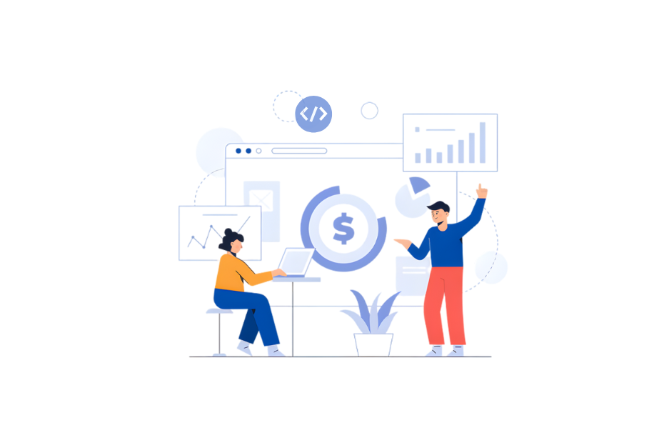 Founder reviewing SaaS product costs and development planning decisions.