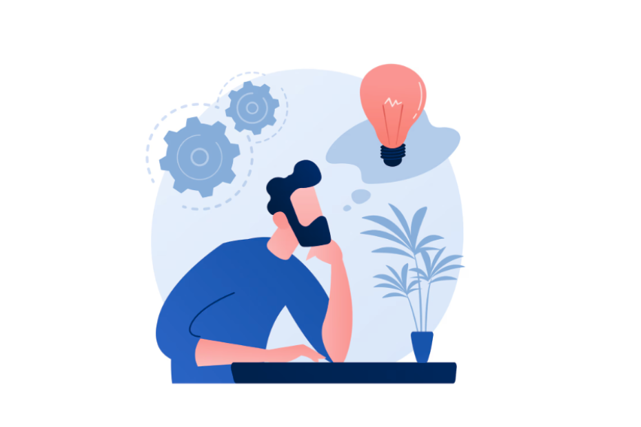 Founder thinking about product strategy before development