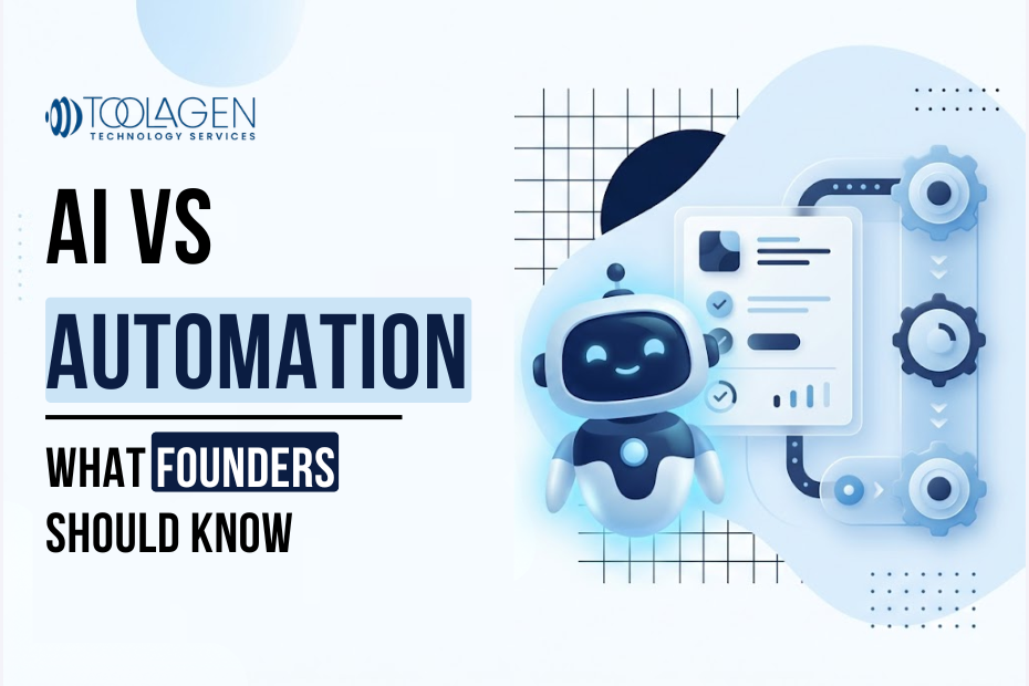 Feature images showing AI vs automation.